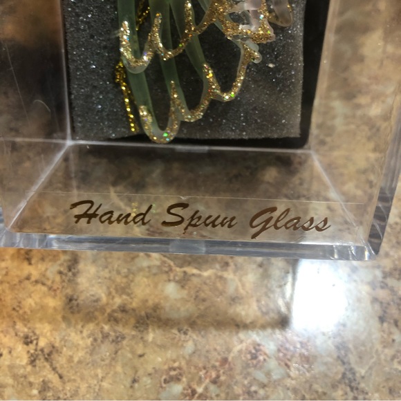 Unique Treasures Hand Made, Hand Spun Multi-Color Glass Angel Ornament - Picture 9 of 11